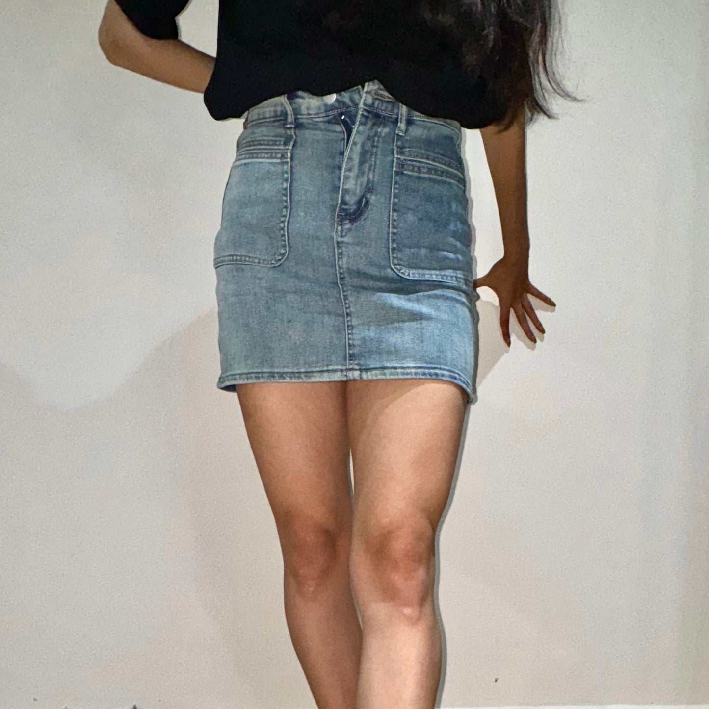 Falda Corta Mezclilla Sencillo